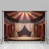 Aperturee - Aperturee Retro Luxury Circus Tent Cake Smash Photo Backdrop